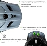 Exclusky Mountain Bike Helmet MTB Adult Lightweight 56-61cm Black Gray view 4