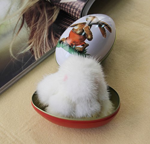 YISEVEN Mini Plüsch Kaninchen Schlüsselanhänger Osterhase Anhänger Fell Kuscheltier Hase Bommel Türdekoration Häschen… – Bild 4