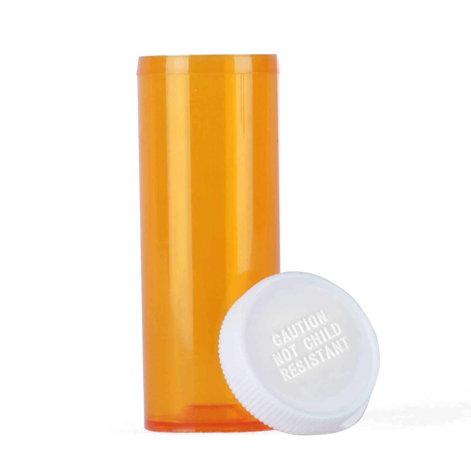 Empty Plastic Pill Bottles with Easy Open Snap Caps (Not Child Resistant), Prescription Medication Vials, Clear Containers Pill Cases Organizers (8 Dram, 12pcs)