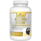 Natrogix Neuro Plus (60 Capsules) Nootropic Brain Formula - Includes DMAE & Gaba for Enhanced Focus & Concentration - Aids Memory Retention & Positive Mood.