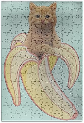 YYGOODS Kawaii Red Kitten Amusing Jigsaw Puzzle A4 Puzzle Picture Print Jigsaw Puzzle A4 Game Puzzle Size 120 Pieces