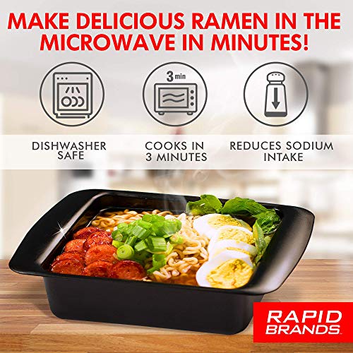 Rapid-Ramen-Cooker-Microwave-Ramen-in-3-Minutes-BPA-Free-and-Dishwasher-Safe-Black