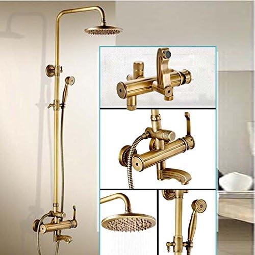 Galvanik Retro Wasserhahn Kreatives Design Badezimmer Outdoor Bad Und Dusche Wasserhahn Einzelner Hebel Messing Antik Niederschlag 8 Duscharmaturen Mit Handdusche Gelb Amazon De Baumarkt