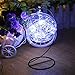 Bright Zeal 33 Ft 100 LED Silver Wire Fairy Lights Battery Operated with Timer Outdoor Waterproof - Cool White String Lights Outdoor Wedding Starry String Lights Silver - Firefly Lights Outdoor