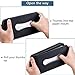 Mr.Ho Black Leather Car Visor Tissue Holder Mount, Hanging Tissue Holder Case for Car Seat Back, Multi-use Paper Towel Cover Case with One Tissue Refill for Car & Truck Decoration