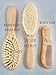 Wooden Baby Hair Brush and Comb Set - Natural Grooming kit Ideal for Cradle Cap on a Newborn to Toddler - Registry Baby Must Have Items