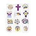 Religious Tattoos (72 Pack) - Novelty Jewelry & Tattoos & Body Art
