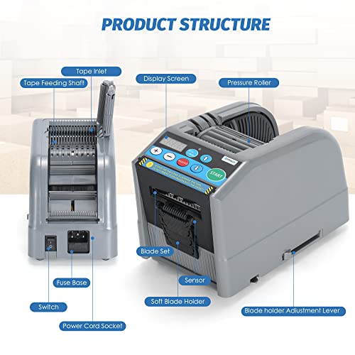 Frifreego Automatic Tape Dispenser Electric Tape Cutter, 39" MAX