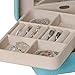 Mele and Co Giana Plush Jewelry Box with Lift Out Tray
