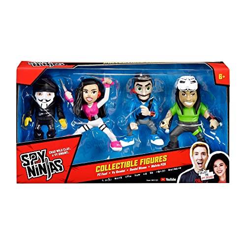 Spy Ninjas Collectible Figure 4-Pack with Vy, Multicolor, (41131