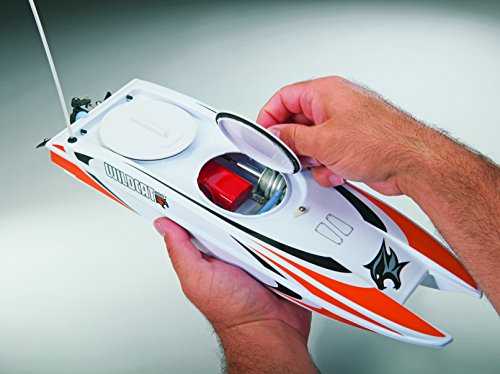 Aquacraft Models RTR Remote Control RC Boat: Mini Wildcat Electric Catamaran with 2.4GHz Radio, Servo, 2 in 1 Receiver / ESC, Dual Motors, 7.2V 1100mAh NiMH Battery, and Charger (Red)