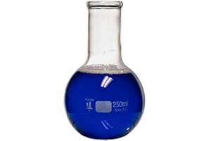 250ml Boiling Flask, 3.3 Boro. Glass, Flat Bottom, Karter Scientific 250A4 (Single)