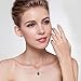 Silver Necklace Green Teardrop Pendant with Box Chain Christmas Gift (Teardrop ,18inch)