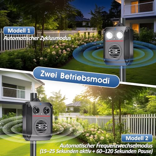 ADOGO Marten repellent with ultrasound, marten deterrent with flash light and sensor control, marten protection for car, marten deterrent battery operated, marten deterrent attic