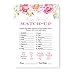 Cottage Floral Baby Shower Game - Animal Matching Guessing Activity - Fun Game for All Occasions - Rustic Pink Theme - 25 Pack, 4x6
