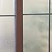 VELIMAX Rain Glass Window Film Decorative Glass Film Static Cling Privacy Rain Glass Sticker Crystal Film Heat Control(17.7