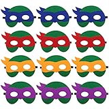 YALARY 12 Packs Superhero Mask Party Favors