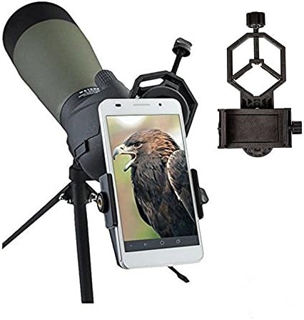 Universal Mobile Phone Holder,Spotting Scope Cellphone Adapter Mount- Universal Digiscoping Binocular, Telescope, Microscope, Monocular etc