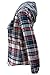 ASHER FASHION Flannel Shirt Women's Blouses & Button-Down Shirts Shacket Jacket Plaid Shirt Long Sleeve Shirt Fall Outfits Gray