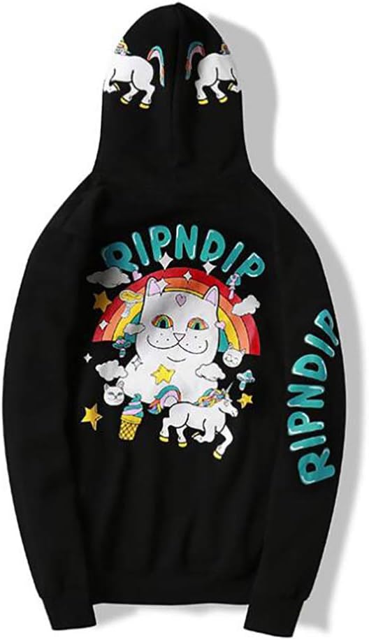 JHY Rip.N.Dip Ross Long Sleeve Hoodie,Black,L