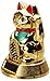 M.V. Trading Japanese Maneki Neko Fortune Cat Lucky Cat Shiny Gold Battery Operated Also Solar Powered with Waving Arm, 5-Inches