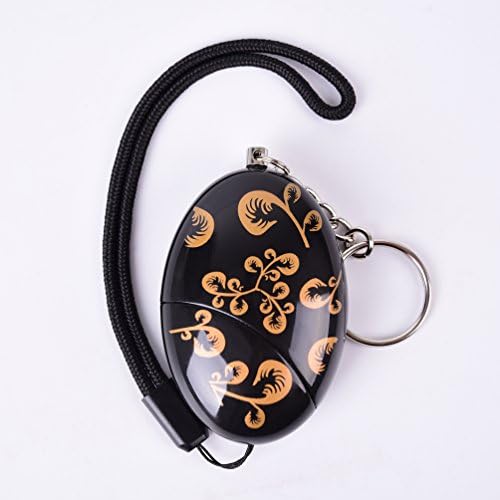 Emergency personal alarm keychain,iDaye 120db Self-Defense Security Alarm work for kids/elderlies/owls and adults,widget(gold)