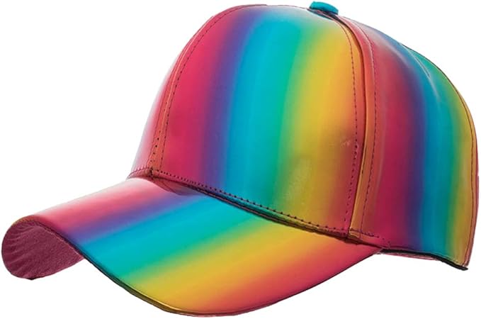 rainbow baseball cap