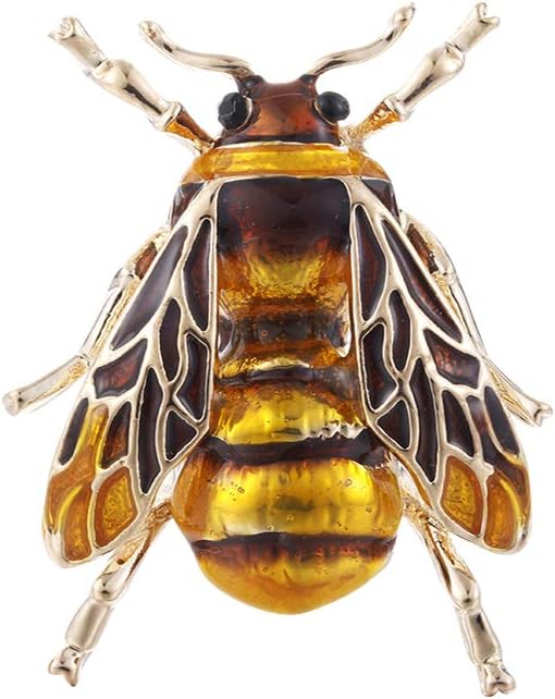 Mini Cute Bee Fly Insect Brooch for Women Clothes Accessories Enamel Brooches Birthday Gifts Jewelry