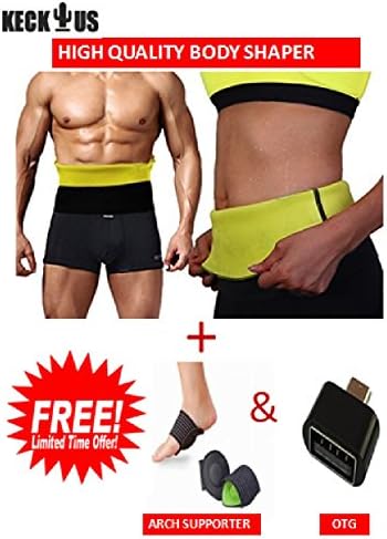 KECKTUS Best Quality Unisex Body Shaper for Women | Men XXL Size 38,39,40,41,42 of Stomach Size Consider with Free Arch Support & Also OTG