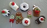 Christmas Sweets Ornament Crochet Pattern Set