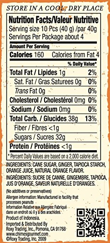 Chimes Orange Ginger Chews, 80 Ounce (Pack of 1) - Thumbnail 3