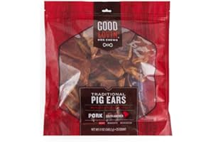 Good Lovin' Traditional Pig Ears Chew for Dogs 12 oz. Count of 25