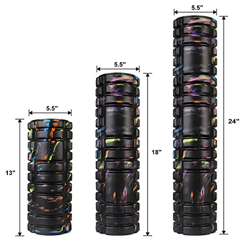 5BILLION Foam Roller - Galaxy, 18" - High Density Exercise Roller & Massage Roller - Deep Tissue Massage Tool for Physical Therapy - Includes Carry Bag & Workout Guide - Thumbnail 5