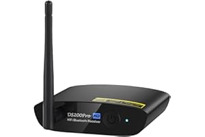 1Mii DS200Pro Long Range Bluetooth 5.3 Receiver with HiFi DAC, LDAC & aptX HD, Wireless Audio Adapter with Optical & RCA Outputs for Home Stereo or AV Receiver