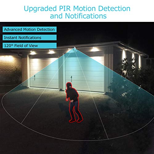 25fps Wireless Rechargeable Battery-Powered Solar Security Camera for Home Outdoor/Indoor, Ctronics WiFi Security Camera System with 1080P HDR, PIR Motion Detection, Night Vision, 2-Way Audio, IP66