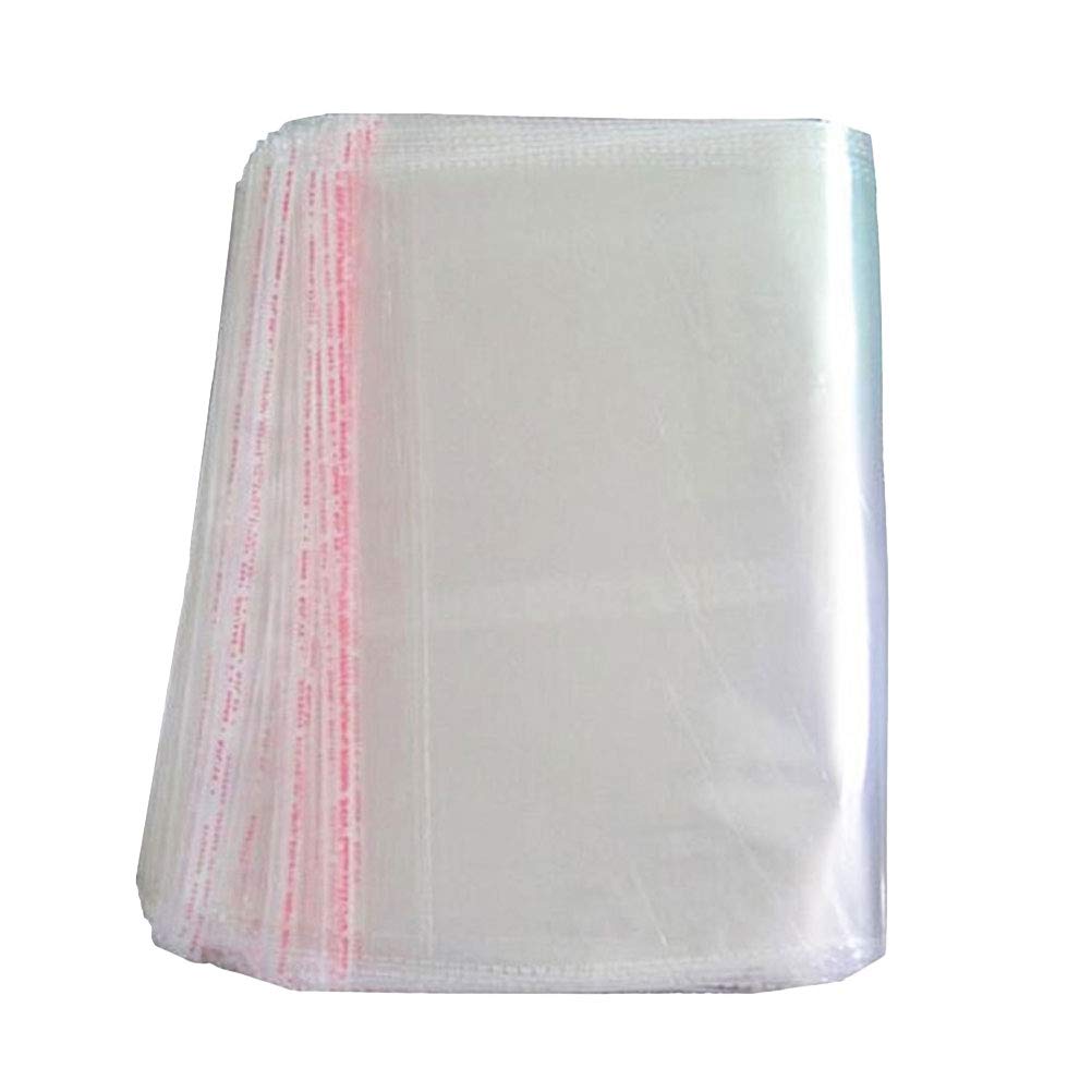 OUNONA Clear Plastic Bags Peel Seal Display Packaging Bag 25 x 40cm - 100Pcs