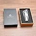 GALINER Cigar Lighter Red Flames 4 Jet Torch Adjustable Cigarette Cigar Lighter Butane Gas Fluid with Cigar Punch Cutter