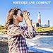 10x25 Binoculars for Adults, CBoner Small Compact and Folding High Powered Binoculars with Weak Light Night Vision Bird Watching for Outdoor Sports Games and Concerts