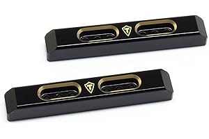 Treal Brass Boulder Bars Heavy Weight 7.9g/pc Upgrades Compatible with 1/24 SCX24 C10 AXI00001 Deadbolt AXI90081 Wrangler AXI00002 RC Crawler Car