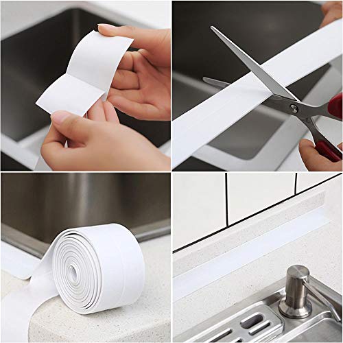 image for Hysagtek Caulk Strip Kitchen Caulk Tape and Bathroom Wall Sealing Tape