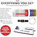 Original Indestructible Luggage Tags for Travel Stand Out with Stainless Steel Privacy Personalized Luggage Tags with Free Smart Bag Tag Recovery Included (One Pack)