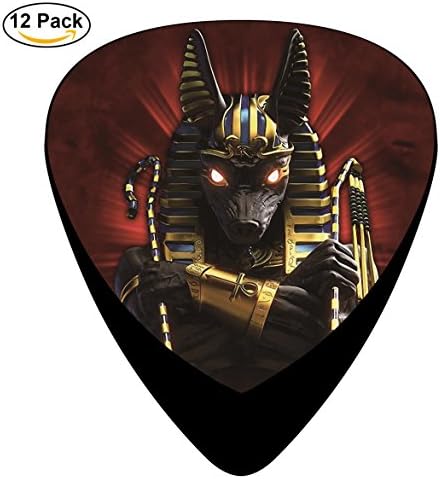 Anubis Soldier Celluloid Guitar Picks 12 Pack Includes Thin,Medium,Heavy Gauges For Electric Acoustic Guitar