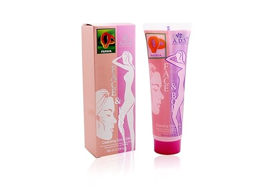 adbeni Face & Body Cleasing Scrub Gel with Liner & Rubber Band (100ml)