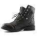 DailyShoes Women's Combat Style Up Sweater Top Ankle Bootie with Pocket for Credit Card Knife Money Wallet Pocket Boots