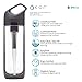 KOR 700 mL Nava Filter Water Bottle Gunmetal