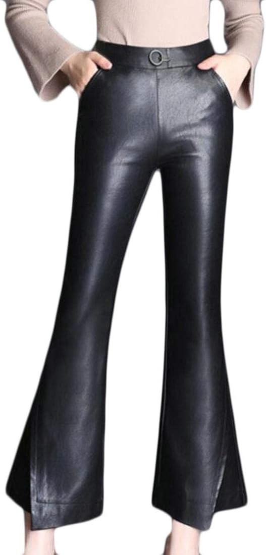 leather bell bottoms