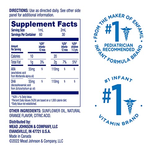 Enfamil DHAInSol for Infants & Toddlers Supplements, Supports Brain