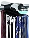 Tech Tools Motorized Revolving Tie and Belt Rack with Built in LED Light - Automatic Tie Rack Rotates Forwards & Backwards - Holds 72 Ties and 8 Belts - Bottom Hooks for Belts & Other Accessories