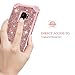 LONTECT Compatible Galaxy S9 Case Luxury Glitter Sparkle Bling Heavy Duty Hybrid Sturdy High Impact Shockproof Protective Cover Case for Samsung Galaxy S9 - Shiny Rose Gold