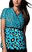 Cherokee Runway Print Mock Wrap Tunic Tops
